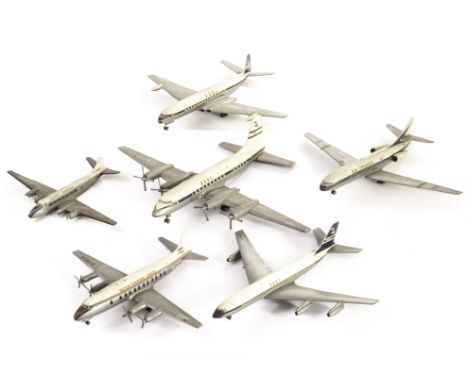 Tri-ang International Model Aircraft FROG kitbuilt Model Airplane: BEA Viscount, BOAC Boeing 707, Britannia and Comet 4, Jers