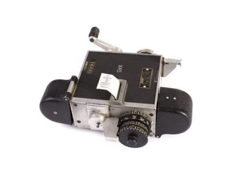 A Setright ticket dating/stamping machine for pre-decimal currency: carrying serial number 24429 and engraved ‘X45’ to the fr