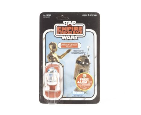 Vintage Kenner Star Wars ESB R2-D2 3 3/4” Figure, 47 back punched card (tab in place), contained in protective case, figure E