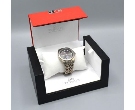 A Tissot Titanium Cased Gentleman's Wrist Watch with original box 
