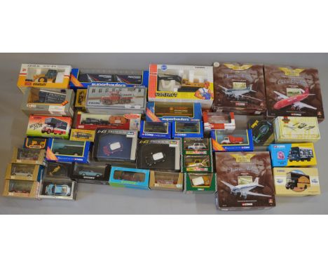 A quantity of boxed diecast model vehicles by various manufacturers including Corgi, Matchbox, NZG and others, including thre