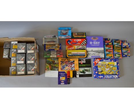 Thirty two boxed diecast models by Corgi in a variety of different scales, including 01803 Inspector Morse Jaguar, Marks & Sp