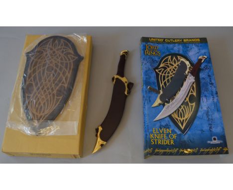 Lord Of The Rings United Cutlery Brands. Elven Knife of Strider UC1371WGNB, boxed.
