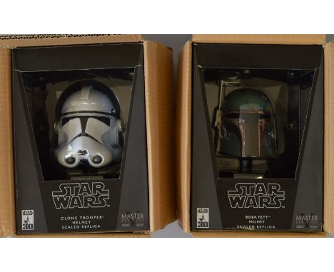 Star Wars Master Replicas SW-359EU 'Boba Fett Scaled Replica Helmet', together with SW-356EU 'Clone Trooper Scaled Replica He