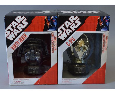 Star Wars Master Replicas SW-619 'Darth Vader Electronic Scaled Replica Helmet' and ' SW-618 'C-3PO Electronic Scaled Replica