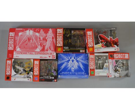 Eight Bandai Robot The Robot Spirits action figures. All boxed, overall appear E. (8)