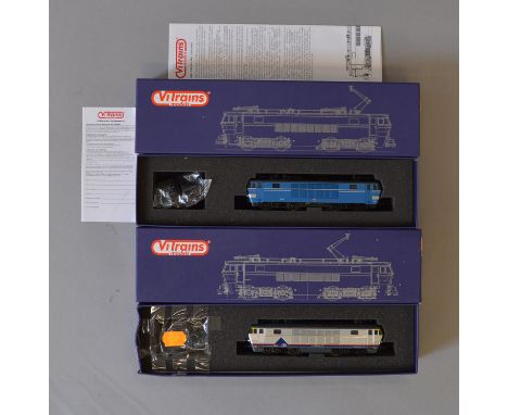 H0 scale. 2 x Vitrains SNCB electric locomotives. Ref 2173 & 2170. Both VG in F boxes.