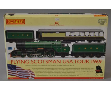 OO Gauge. Hornby. R.2953 DDC ready "Flying Scotsman USA Tour 1969" Ltd Edition train pack. Overall G+ in F box with certifica