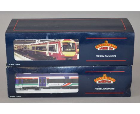 OO Gauge. Bachmann 2 x class 170 Turbostar 3 car DMU sets. "Scotrail" & "Strathclyde" PTE liveries. Both G+ boxed. Handling w