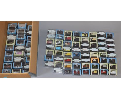 Oxford Diecast. 100+ 1:76 railway scale assorted vehicles. G/VG boxed.