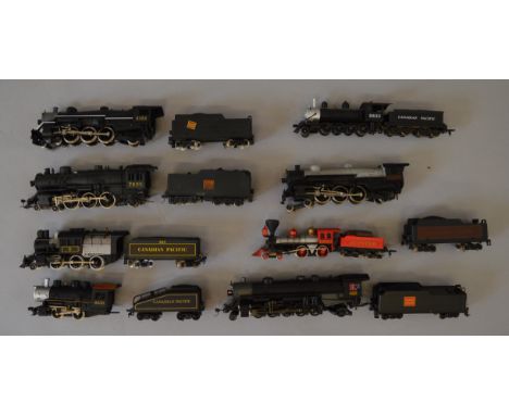 H0 scale. 8 x Mainly Canadian Railways locomotives. Overall F/G