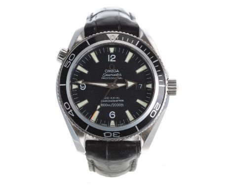 Omega Seamaster Professional Planet Ocean Co-Axial Chronometer automatic stainless steel gentleman's wristwatch, reference no