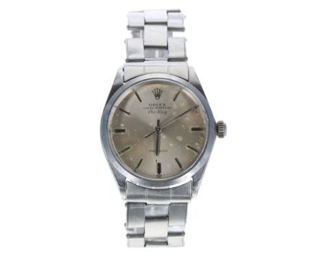 Rolex Oyster Perpetual Air-King stainless steel gentleman's wristwatch, reference no. 5500, serial no. 1891xxx, circa 1968, s