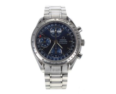 Omega Speedmaster Day-Date automatic chronograph  stainless steel gentleman's' wristwatch, reference no. 35238000, serial no.