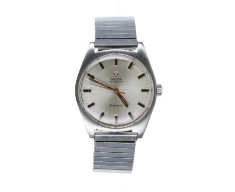 Omega Genéve automatic stainless steel gentleman's wristwatch, reference no. 165.041, serial no. 27114xxx, circa 1968, silver