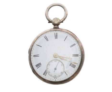 Victorian silver fusee lever pocket watch, London 1886, the movement signed J.C. Sims, Watford, no. 17142, with engraved bala