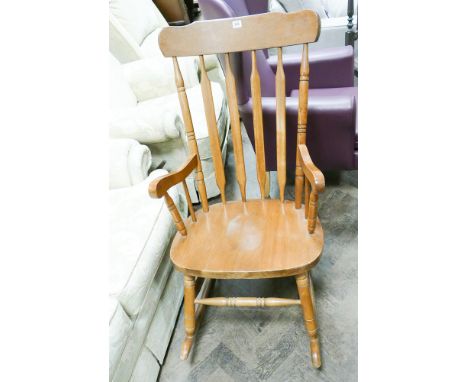 Modern Ercol stick back rocking chair 