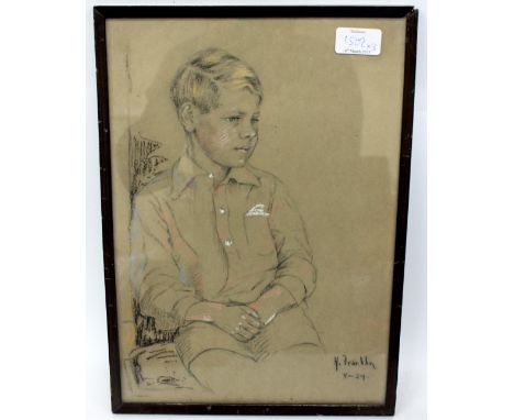 AN EARLY 19TH CENTURY PASTEL HALF LENGTH PORTRAIT of Joseph Pridham, 28cm x 20cm together with two further small portraits, o