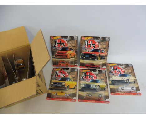 A trade pack complete, in excellent condition - Mattel Hot Wheels, carded, JH3 Japan Historics cars, various (10 pieces).