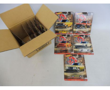 A trade pack complete, in excellent condition - Mattel Hot Wheels, carded, JH3 Japan Historics cars, various (10 pieces).
