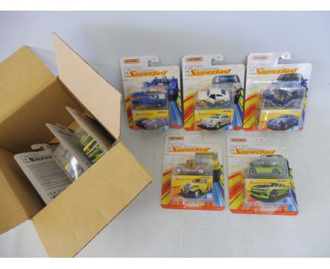 A trade pack complete, in excellent condition - Mattel Hot Wheels, carded 50th Superfast Anniversary packs, all different and