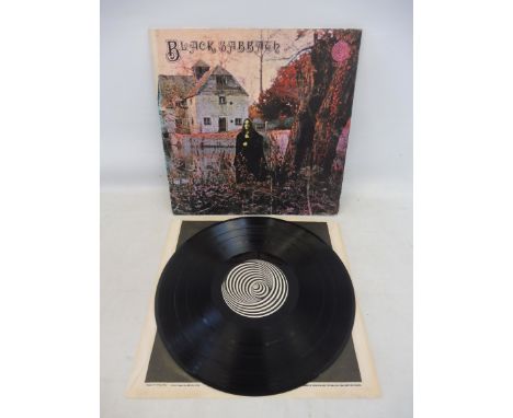 Black Sabbath - first LP on Vertigo label, complete with Vertigo inner, both sides marked, vinyl vg, cover vg+.