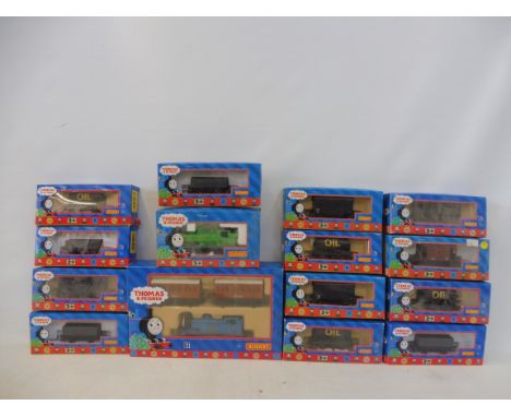 A quantity of Hornby Thomas the Tank Engine to include engines, rolling stock etc.