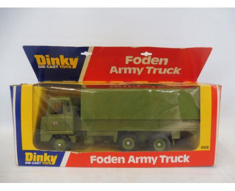 A circa 1970s boxed Dinky Foden Army truck.