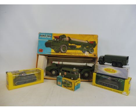 A selection of Corgi die-cast including model 1113 (boxed and original packing) Corporal Guided Missile on Erector Vehicle, a