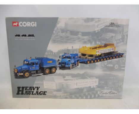 A boxed large scale Corgi heavy haulage Pickfords Scammel contractor x2, Nicolas bogie trailer, casting load.