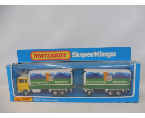 A Matchbox SuperKings unpunched K21 Ford Transcontinental.