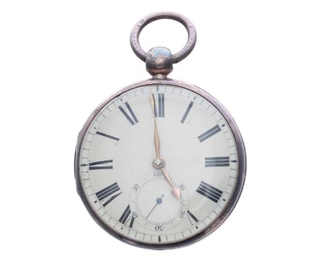 George IV silver fusee lever pocket watch, Chester 1824, the movement signed Josh Rennie, Sheffield, no. 111, with Massey typ