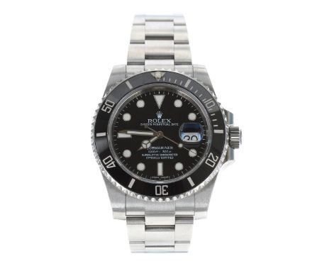 Rolex Oyster Perpetual Submariner Date stainless steel gentleman's wristwatch, reference no. 116610LN, serial no. 9N869xxx, c