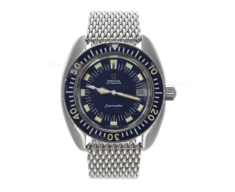 Omega Seamaster 'Deep Blue' automatic stainless steel gentleman's wristwatch, reference no. 166.073, serial no. 3037xxxx, cir