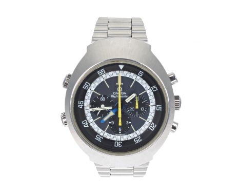 Omega Flightmaster Chronograph stainless steel gentleman's wristwatch, reference no. 145.036, serial no. 3993xxxx, circa 1975