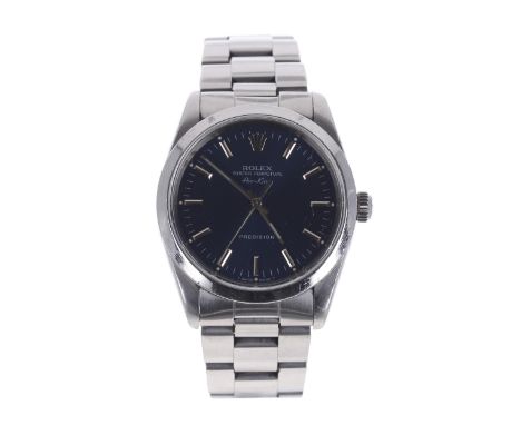 Rolex Oyster Perpetual Air-King Precision stainless steel gentleman's wristwatch, reference no. 14000, serial no. X616xxx, ci