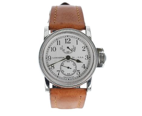 RGM Watch Co. EOT Model 22 stainless steel chronometer deck wristwatch (Roland Murphy), limited edition 41/50, circular silve