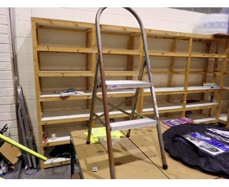 Pair of two step, step ladders. Not available for in-house P&amp;P 