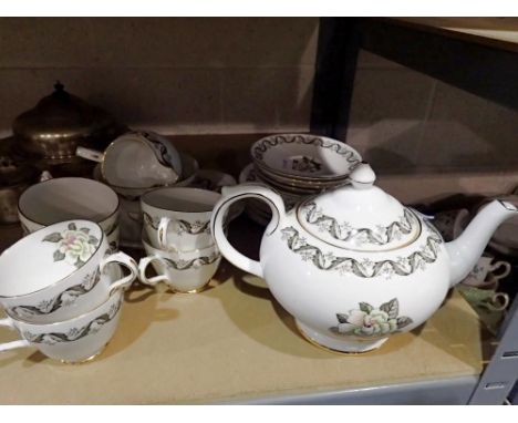 Grosvenor tea service in the Camellia pattern. Not available for in-house P&amp;P 