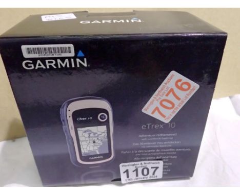 Garmin E Trex 10 sat nav. UK P&amp;P Group 1 (£16+VAT for the first lot and £2+VAT for subsequent lots) 