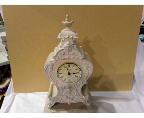 Nostalgia ceramic mantle clock. UK P&amp;P Group 2 (£20+VAT for the first lot and £4+VAT for subsequent lots) 