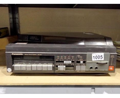 Panasonic SG-X10 turntable/cassette player. All electrical items in this lot have been PAT tested for safety and have passed.