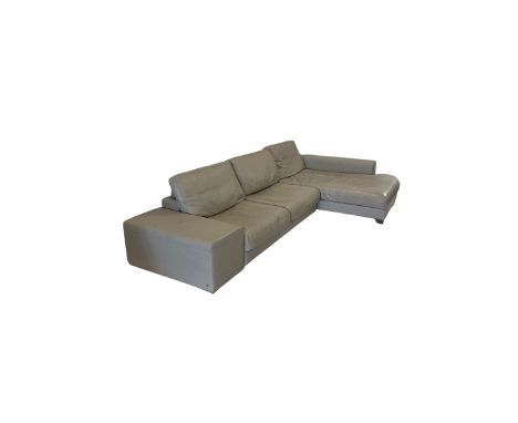 Natuzzi - sofa, upholstered in cream leather 