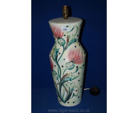 A hand painted Italian Lamp