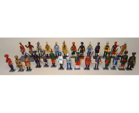 Replica Indian Army full dress, various Regiments including some models HIGHLY DETAILED (Condition Excellent, two damaged) (2