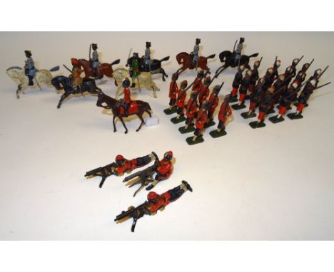  * British Indian Army set 45, 3rd Madras Light Cavalry with Trumpeter (Condition Fair, some arms loose), with two further Ca