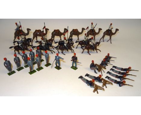  * Britains Egyptian Army six camels with three riders, seven Cavalry with Officer, eight Infantry with Officer, Turk on guar