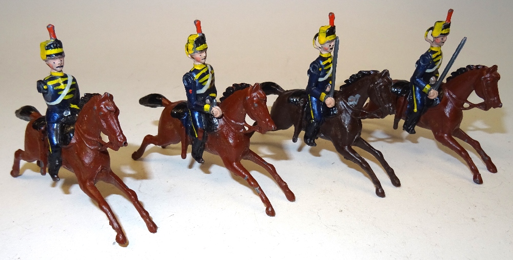 Britains set 8, 4th Hussars FIRST VERSION, rocking horse, with ...