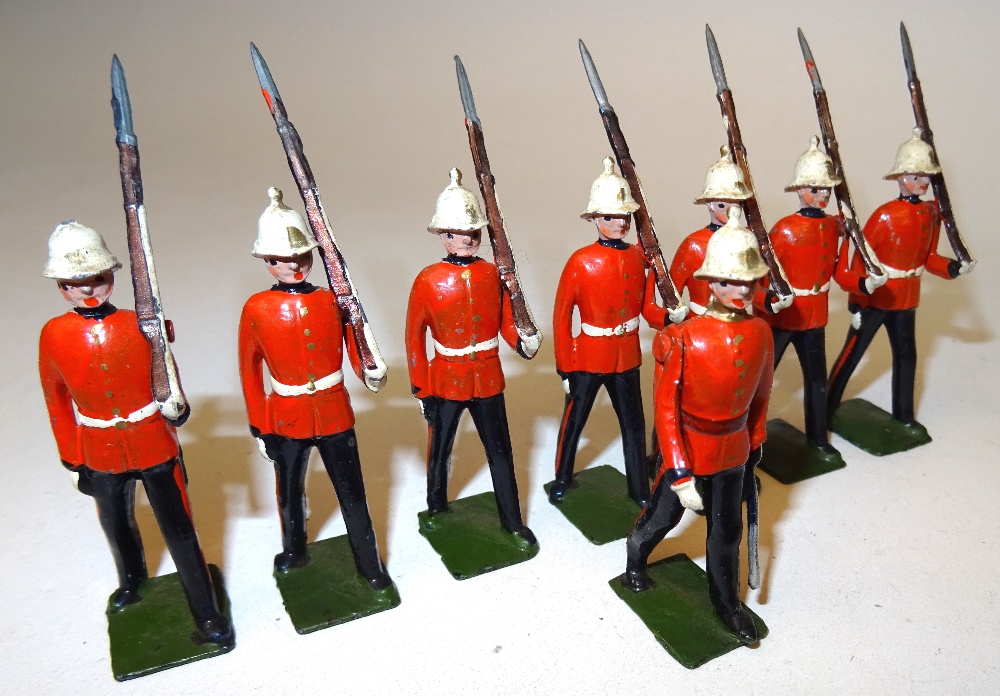 Britains set 1620, Royal Marine Light Infantry marching at the slope ...