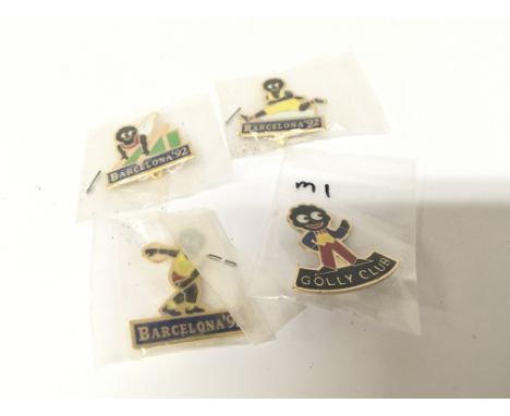 A collection of Vintage Golly badges including Barcelona 92 Olympics and Golly Club badge.- NO RESERVE